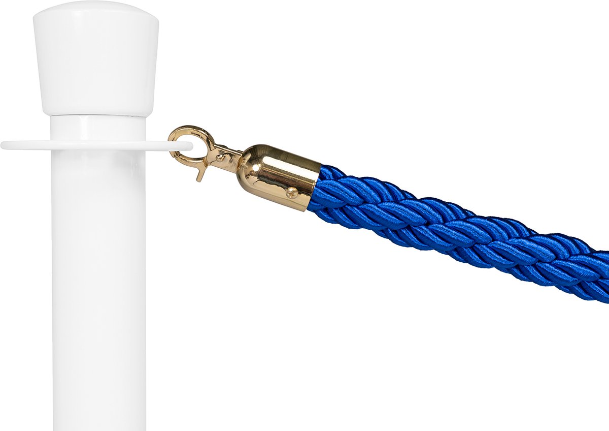   | Afzetkoord Gedraaid | Messing - Blauw